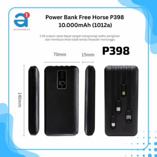 Power Bank Free Horse P398 10.000mAh
