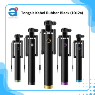 Tongsis Kabel Rubber Black
